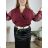 Langarm-Body für Damen (Einheitsgröße S/M) ITALIAN FASHION IMWAE234304 50/52 Wein