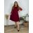 Shirt verlängert 3/4 Langarm Damen (L/XL/2XL ONE SIZE) ITALIAN FASHION IM423025
