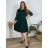 Shirt verlängert 3/4 Langarm Damen (L/XL/2XL ONE SIZE) ITALIAN FASHION IM423025