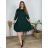 Shirt verlängert 3/4 Langarm Damen (L/XL/2XL ONE SIZE) ITALIAN FASHION IM423025