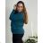 Damen Pullover Lang Langarm Strickkleid (L / XL ONE SIZE) ITALIAN FASHION IM721314