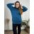 Damen Pullover Lang Langarm Strickkleid (L / XL ONE SIZE) ITALIAN FASHION IM721314
