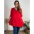 Šaty oversize krátký rukáv dámské nadrozměr (4XL/5XL ONE SIZE) ITALSKÁ MÓDA IM422026 56/58 rot