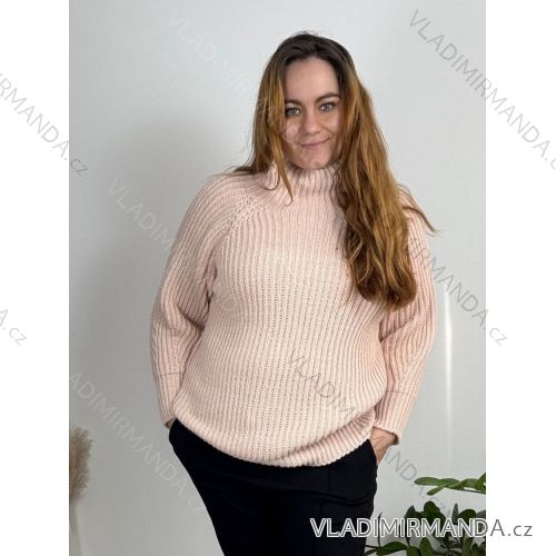 Svetr oversize tenký dlouhý rukáv dámský (M/L ONE SIZE) ITALSKÁ MÓDA IMD21920