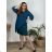 Kleid Oversize Kurzarm Damen (XL-2XL) italienische Mode IM420081