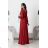 Trägerloses Partykleid aus Tüll für Damen (S/M/L ONE SIZE) ITALIAN FASHION IM923001 rot L