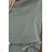 240-4 ROXI Kleid mit asymmetrischem Rock und Gürtel - olivfarben