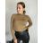 Langärmliger, übergroßer Kapuzen-Sweatshirtmantel mit Reißverschluss für Damen (S/M EINHEITSGRÖSSE) ITALIAN FASHION IMPLI2385141 -   schwarz -   S / M