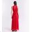 Elegantes glitzerndes ärmelloses Damen Abendkleid (S/M/L Einheitsgröße) ITALIAN FASHION IMPSH2520037/DR S/M/L rot