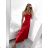 Šaty letní na ramínka dámské (S/M ONE SIZE) ITALSKÁ MÓDA IMPBB22B21841 S / M rot
