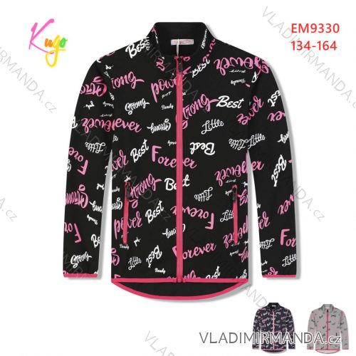 Warmes Mädchen-Sweatshirt mit Reißverschluss (134-164) KUGO M2513