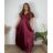 Langes, lässiges Kurzarmkleid für Damen (Einheitsgröße S/M) ITALIAN FASHION IMPSH246540XL/DUR  dunkelblau