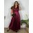 Langes, lässiges Kurzarmkleid für Damen (Einheitsgröße S/M) ITALIAN FASHION IMPSH246540XL/DUR  dunkelblau