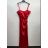 Elegantes trägerloses Carmen-Ballkleid für Damen (S/M/L Einheitsgröße) ITALIAN FASHION IMPSH246642 rot S/M/L