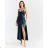 Elegantes trägerloses Carmen-Ballkleid für Damen (S/M/L Einheitsgröße) ITALIAN FASHION IMPSH246642 dunkelblau S/M/L