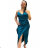 Trägerloses langes Partykleid aus Satin für Damen (44/46 EINHEITSGRÖSSE) ITALIAN FASHION IMPSH246357XL