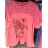 Tunika Kurzarm Damen (uni l-2xl) ITALIENISCHE Mode IM617036
