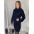 Übergroßes Strickkleid mit Rollkragen und langen Ärmeln für Damen (S/M/L ONE SIZE) ITALIAN FASHION IMPLI228123/DR