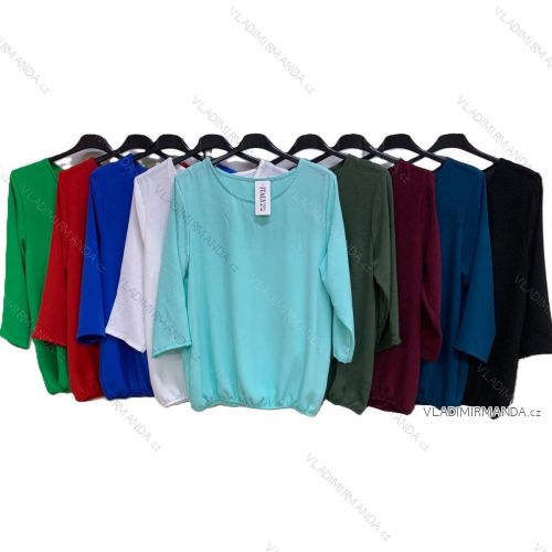 Langarmbluse für Damen, übergroß (42/44/46 EINHEITSGRÖSSE) ITALIAN FASHION IMC25004