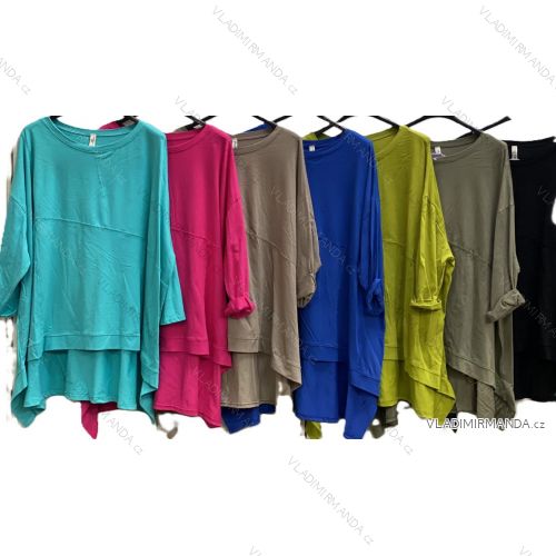 Übergroße Langarmtunika für Damen (54/56/58 EINHEITSGRÖSSE) ITALIAN FASHION IMC25017