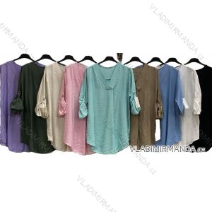 Damen Langarm-Tunika, übergroß (50/52/54 Einheitsgröße) ITALIAN FASHION IMC25018