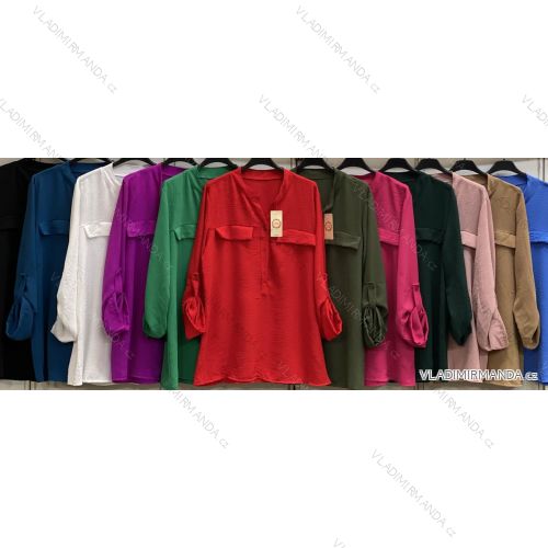 Langarmshirt-Tunika für Damen, Übergröße (42/44/46 Einheitsgröße) ITALIAN FASHION IMC25025