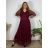 Kleid Kurzarm Damen (Uni L-2XL) ITALIENISCH MODA IMS25STELLA