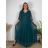 Kleid Kurzarm Damen (Uni L-2XL) ITALIENISCH MODA IMS25STELLA