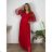 Kleid Kurzarm Damen (Uni L-2XL) ITALIENISCH MODA IMS25STELLA