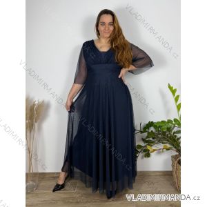 Kleid Kurzarm Damen (Uni L-2XL) ITALIENISCH MODA IMS25STELLA