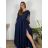 Elegantes Spitzenpartykleid mit 3/4-Ärmeln für Damen (2XL-5XL) ITALIAN FASHION IMS259028