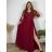 Elegantes Spitzenpartykleid mit 3/4-Ärmeln für Damen (2XL-5XL) ITALIAN FASHION IMS259028