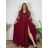 Elegantes Spitzenpartykleid mit 3/4-Ärmeln für Damen (2XL-5XL) ITALIAN FASHION IMS259028