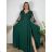 Elegantes Spitzenpartykleid mit 3/4-Ärmeln für Damen (2XL-5XL) ITALIAN FASHION IMS259028