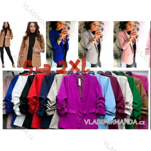 Elegante langärmlige Damenjacke (S-2XL ONE SIZE) ITALIAN FASHION IMBM25007