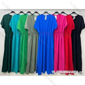 Kurzarm-Sommerkleid für Damen, übergroß (44/46/48 Einheitsgröße) ITALIAN FASHION IM425019