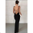 Langes trägerloses Partykleid für Damen (S/M/L Einheitsgröße) ITALIAN FASHION IMPLP2365360011A Burgunder S/M/L