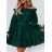 Šaty mikinové s kapucí dlouhý rukáv dámské (S/M/L ONE SIZE) ITALSKÁ MÓDA IMD21957 schwarz 