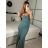 Langes, elegantes, ärmelloses Sommerkleid für Damen (Einheitsgröße S/M) ITALIAN FASHION IMPBB23C29640