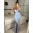 Langes, elegantes, ärmelloses Sommerkleid für Damen (Einheitsgröße S/M) ITALIAN FASHION IMPBB23C29640