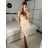 Langes, elegantes, ärmelloses Sommerkleid für Damen (Einheitsgröße S/M) ITALIAN FASHION IMPBB23C29640