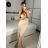 Langes, elegantes, ärmelloses Sommerkleid für Damen (Einheitsgröße S/M) ITALIAN FASHION IMPBB23C29640