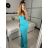 Langes, elegantes, ärmelloses Sommerkleid für Damen (Einheitsgröße S/M) ITALIAN FASHION IMPBB23C29640
