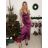 Trägerloses langes Partykleid aus Satin für Damen (44/46 EINHEITSGRÖSSE) ITALIAN FASHION IMPSH246357XL
