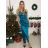 Trägerloses langes Partykleid aus Satin für Damen (44/46 EINHEITSGRÖSSE) ITALIAN FASHION IMPSH246357XL