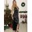 Trägerloses langes Partykleid aus Satin für Damen (44/46 EINHEITSGRÖSSE) ITALIAN FASHION IMPSH246357XL