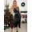 Trägerloses langes Partykleid aus Satin für Damen (44/46 EINHEITSGRÖSSE) ITALIAN FASHION IMPSH246357XL