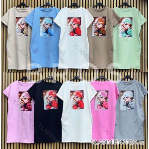 Kurzes sommerliches Freizeitkleid, kurze Ärmel, Damen (S/M/L EINHEITSGRÖSSE) ITALIAN FASHION IMWGB25002