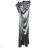 Langes elegantes Abendkleid mit Trägern für Damen (S/M/L EINHEITSGRÖSSE) ITALIAN FASHION IMPBB25B26134