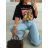 Damen Kurzarm-Oversize-T-Shirt (S/M/L Einheitsgröße) ITALIAN FASHION IMWGB25016